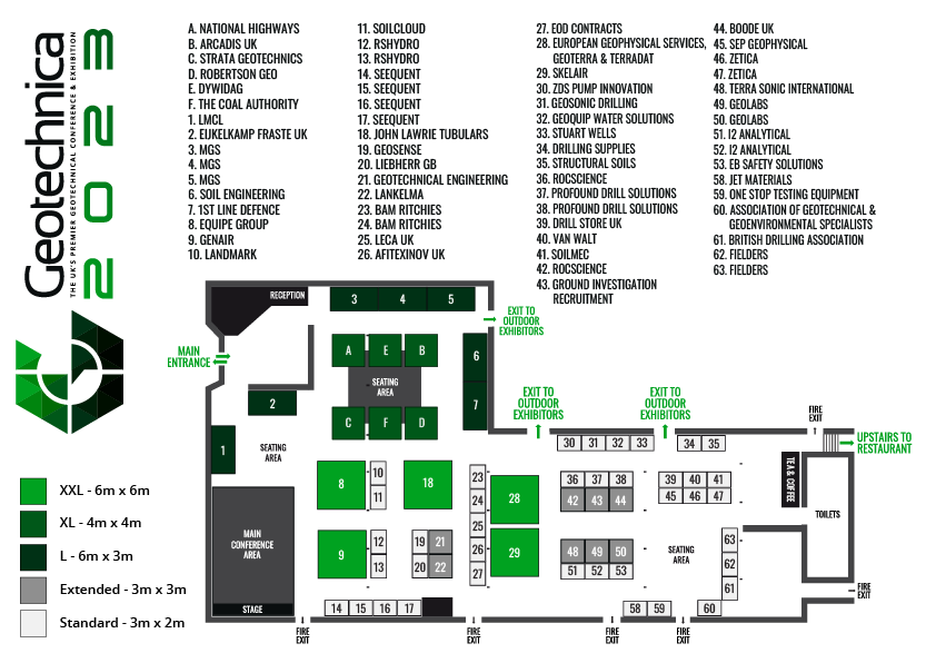 Geotechncia 2023 Indoor layout